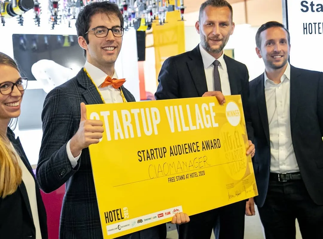 Ciaomanager vince lo Startup Audience Award alla Fiera Hotel Bolzano 2019