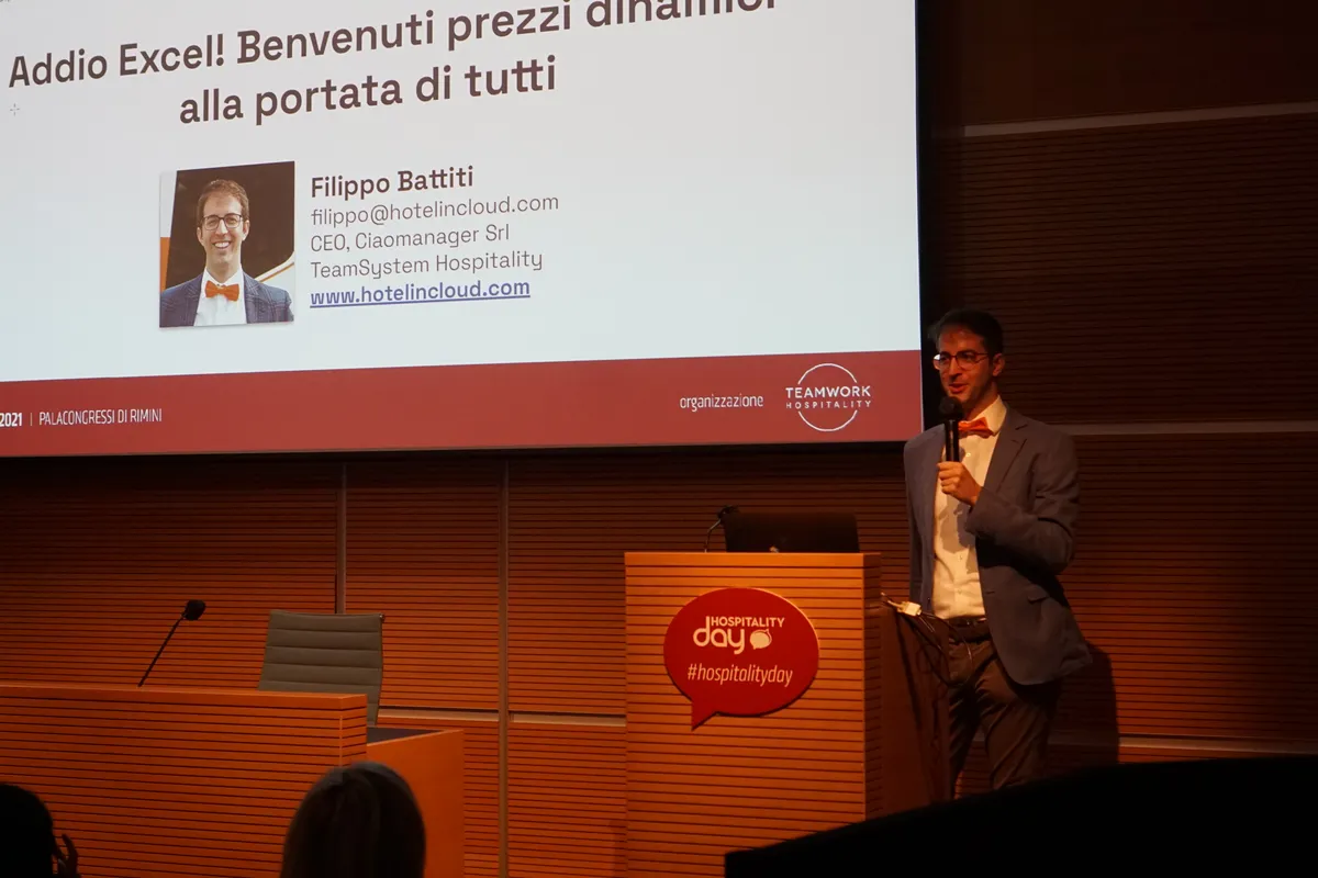 Filippo Battiti a Hospitality Day Rimini 2021 - Addio Excel